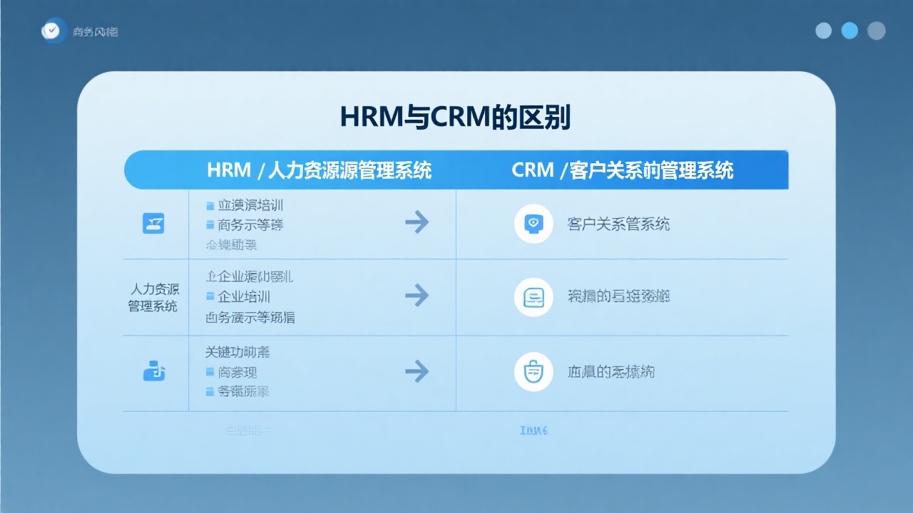 HRM与CRM的区别是什么？一张表告诉你两者差在哪