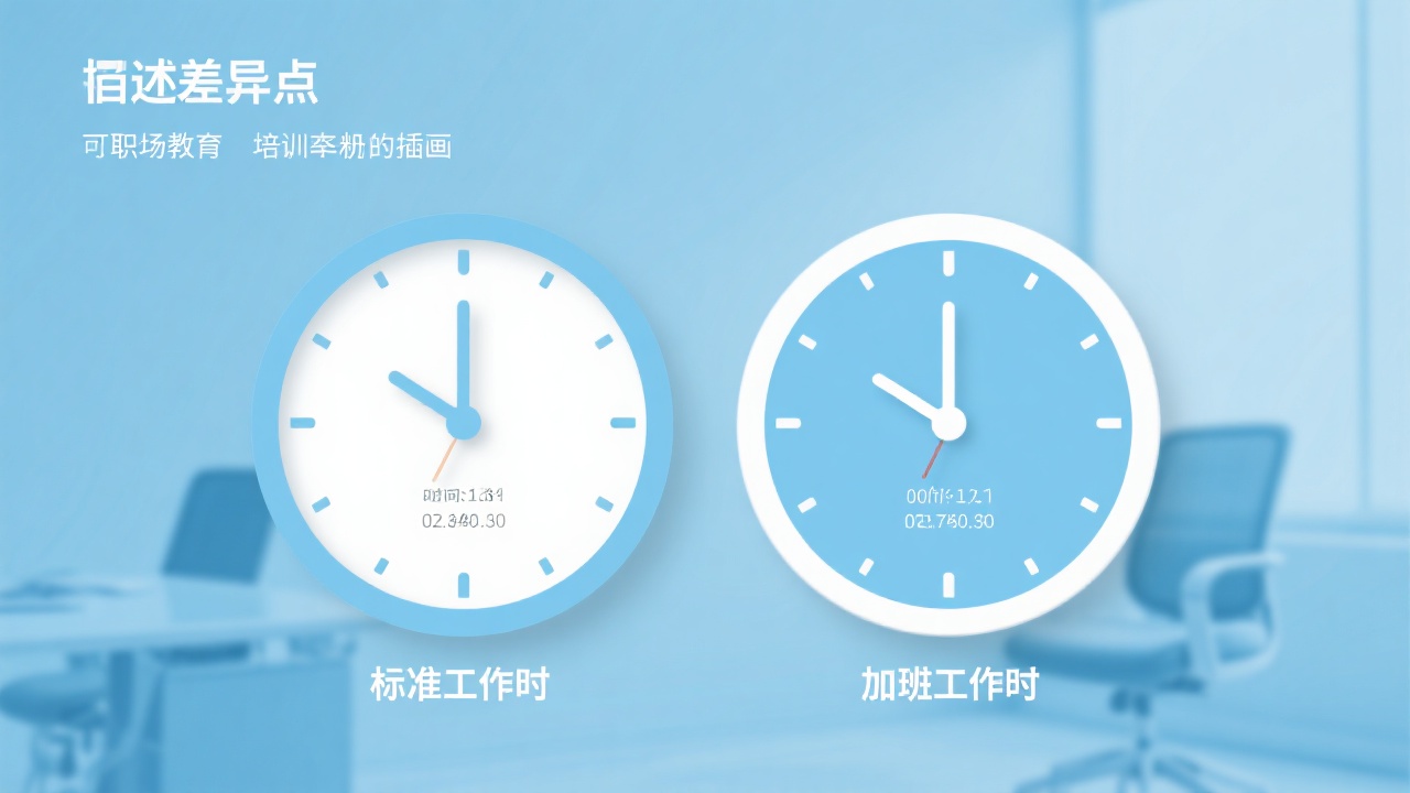 标准工时与加班工时的差异对比，看完就明白了