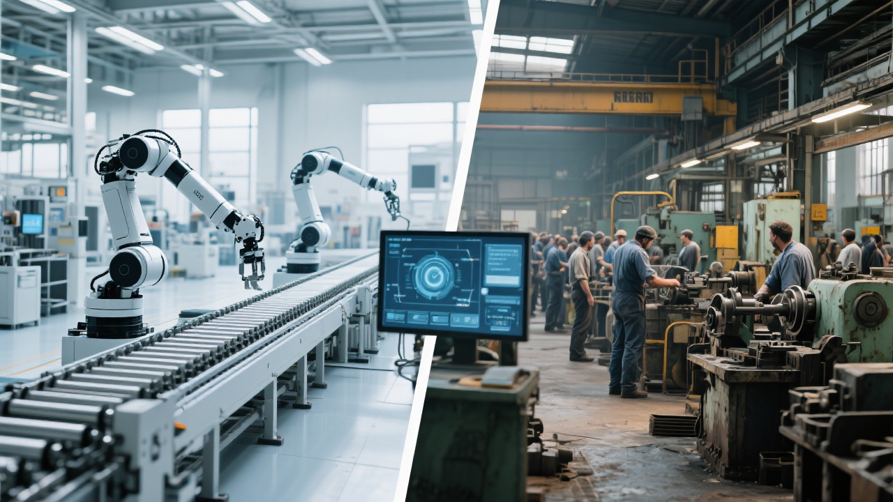 数字化工厂与传统工厂的区别在哪里？3张图告诉你真相