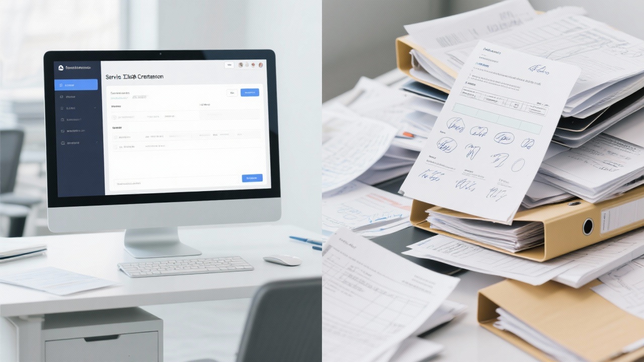 服务工单创建软件和手动管理的区别