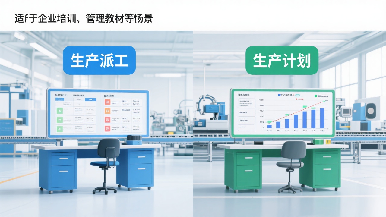 生产派工与生产计划的区别在哪里？一张图告诉你