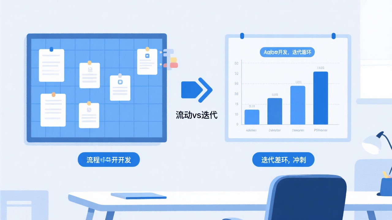 看板与敏捷开发的区别在哪里？一张图告诉你核心差异