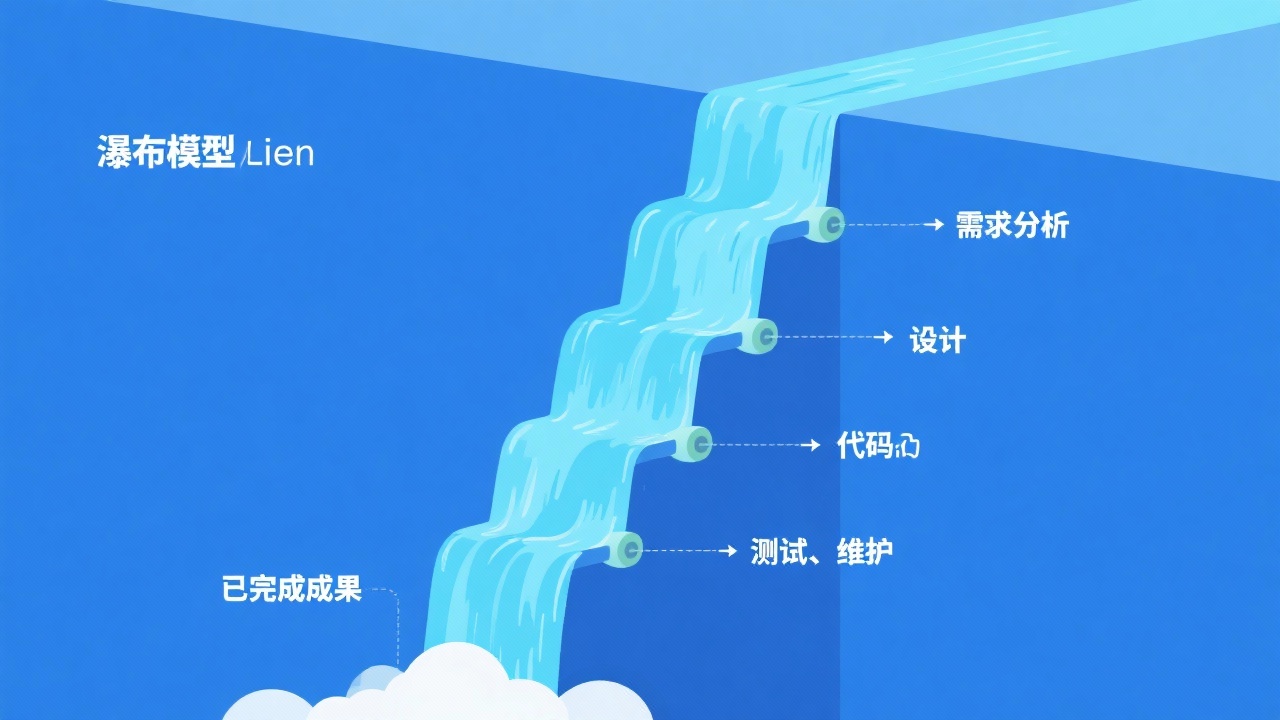 什么是瀑布模型？用最简单的话解释复杂开发流程