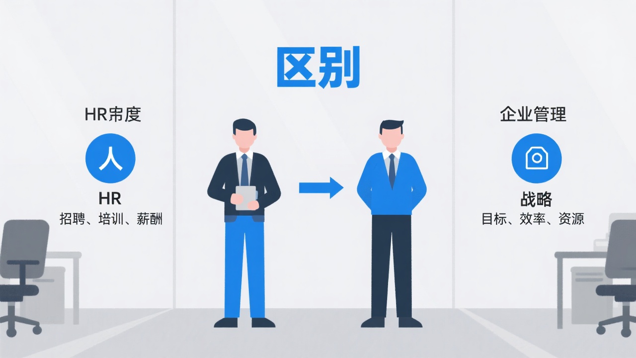人力资源管理与企业管理的区别在哪里？3张图讲清楚