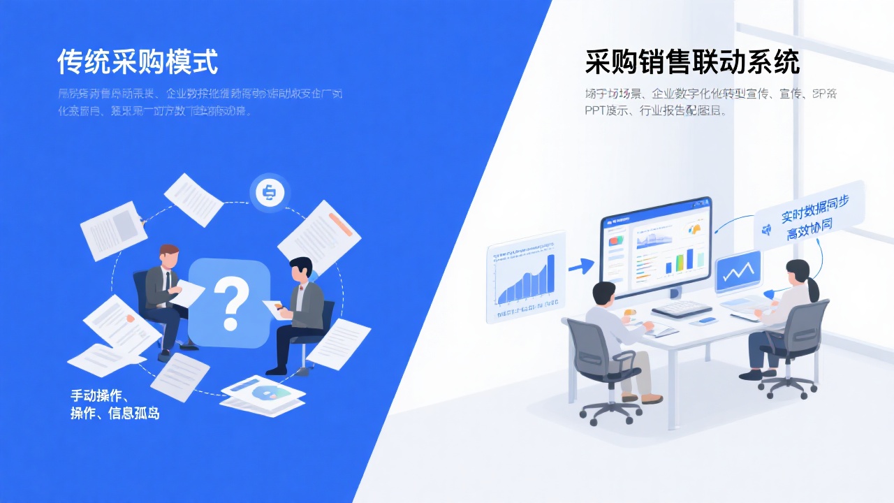 采购销售联动系统与传统采购模式的对比
