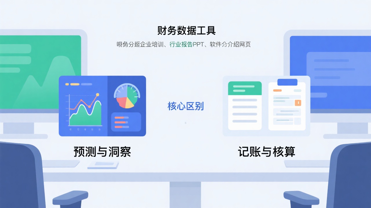 财务数据分析工具和财务软件的核心区别