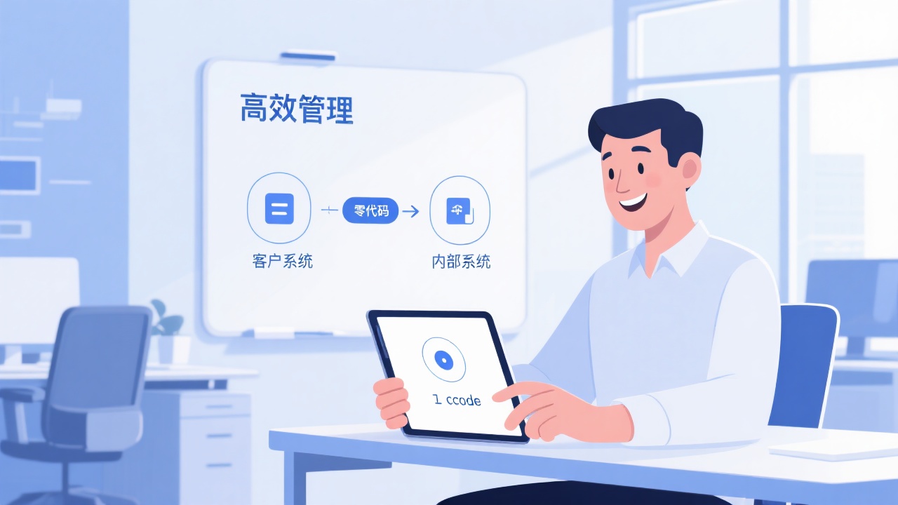 零代码对接客户系统，轻松实现高效管理？