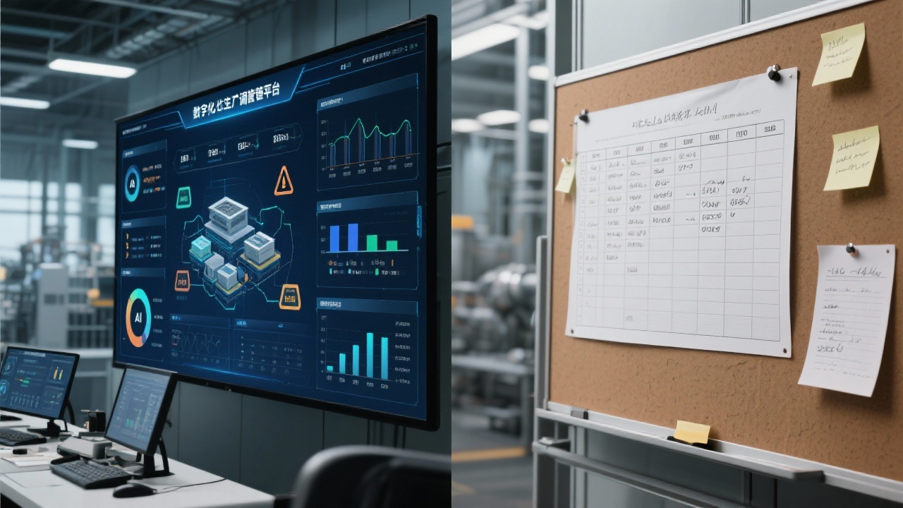 生产调度管理平台与传统调度方法的核心区别