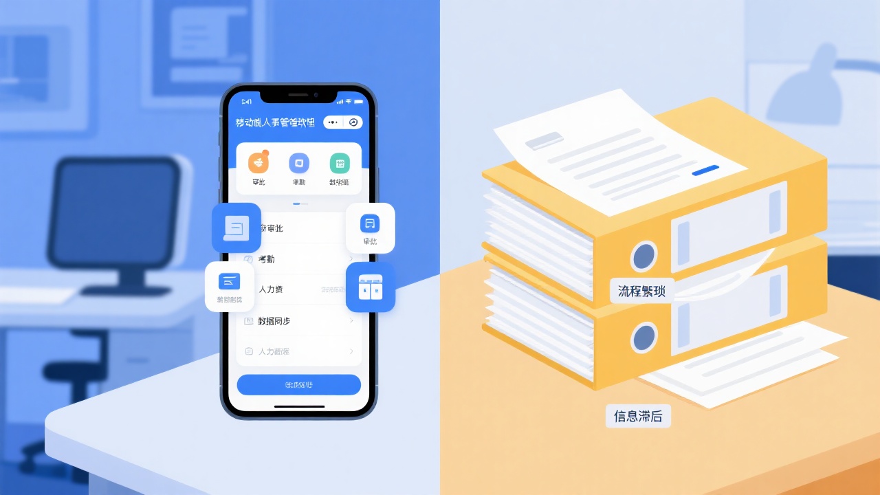 移动端人事管理软件与传统人事管理的核心区别