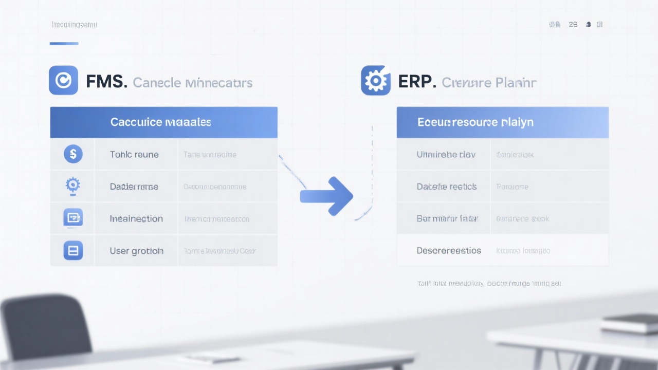 FMS与ERP的区别在哪里？一张表格看清两者差异