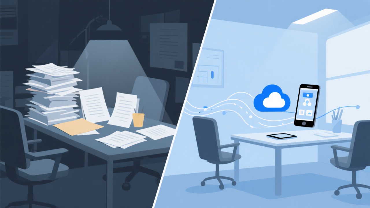 移动办公系统与传统方法的核心区别