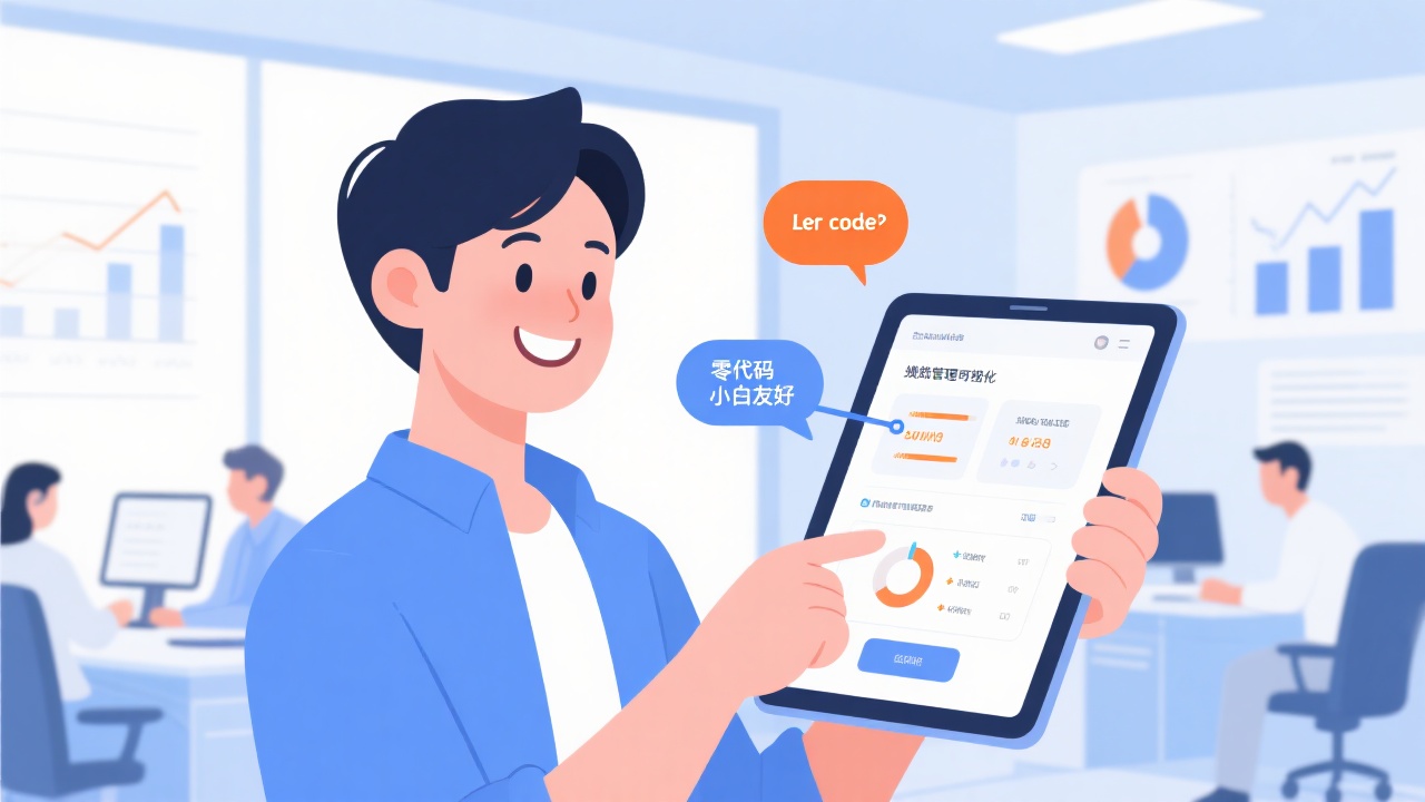 零代码开发绩效管理工具，小白也能轻松上手？