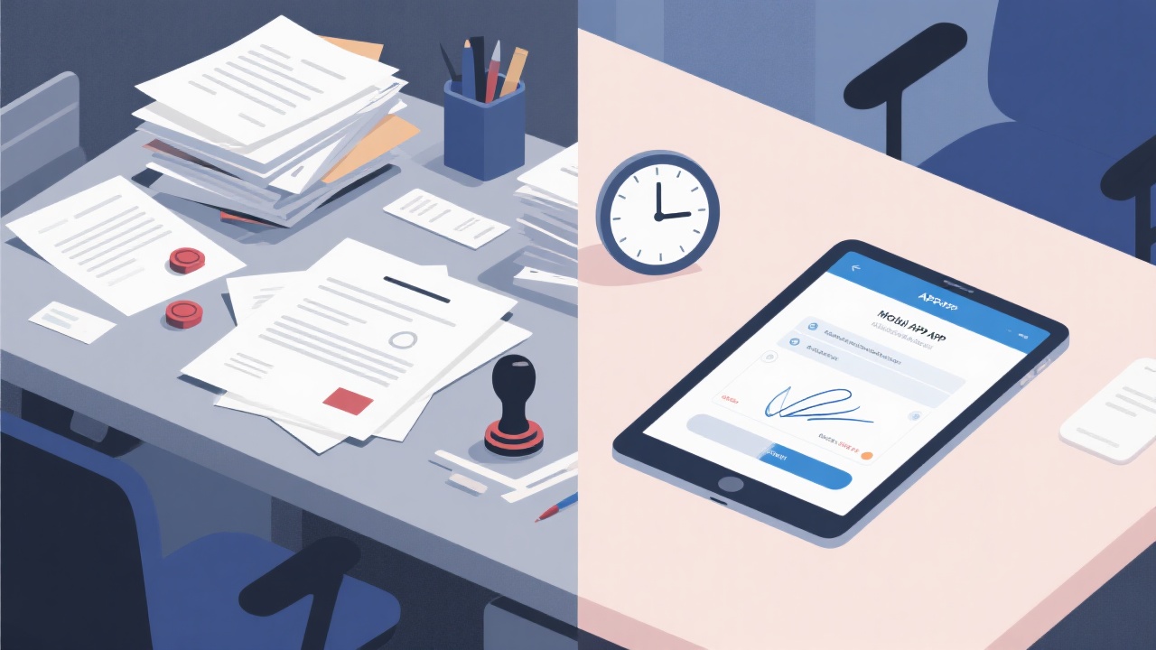 移动审批项目管理系统与传统方法的核心区别