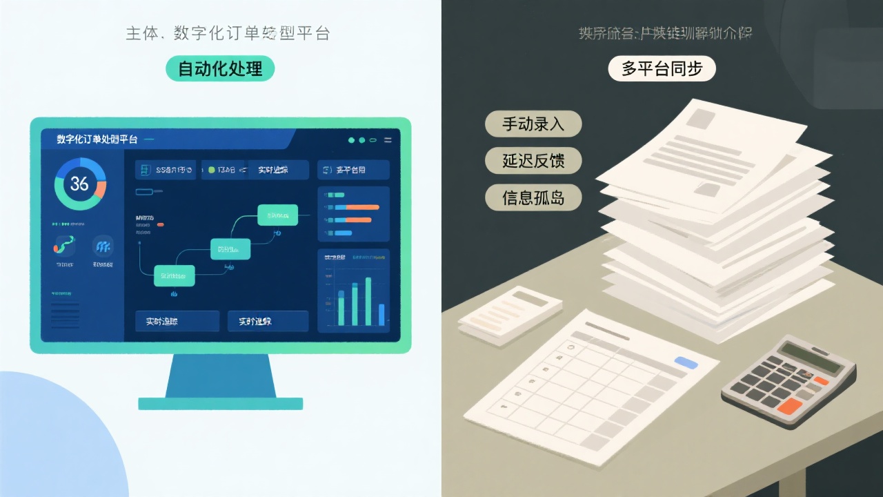 客户订单处理平台与传统订单管理的核心区别