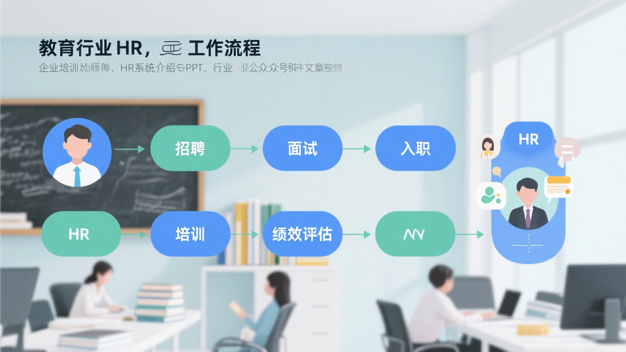教育行业HR系统的工作流程是怎样的？一张图讲清楚