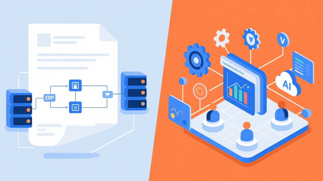 全价值链管理平台和传统ERP系统的区别