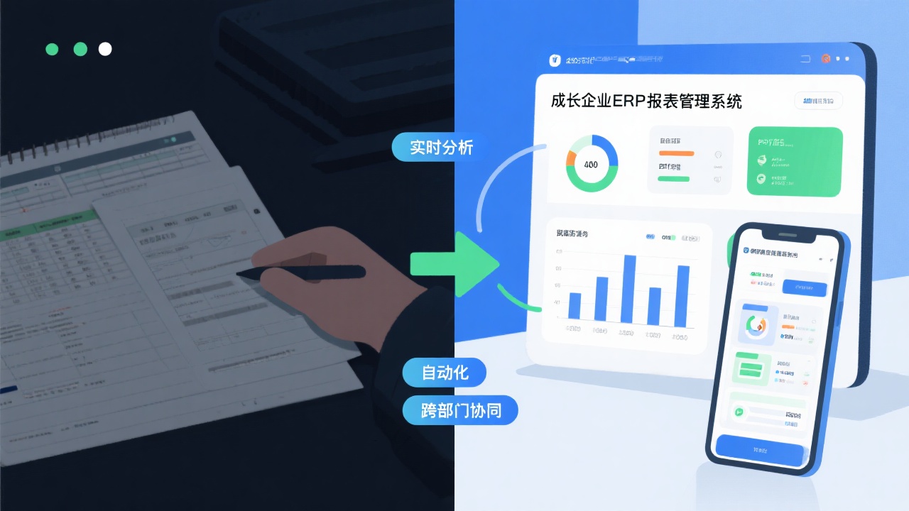 成长型企业ERP 报表管理与传统报表系统的核心区别