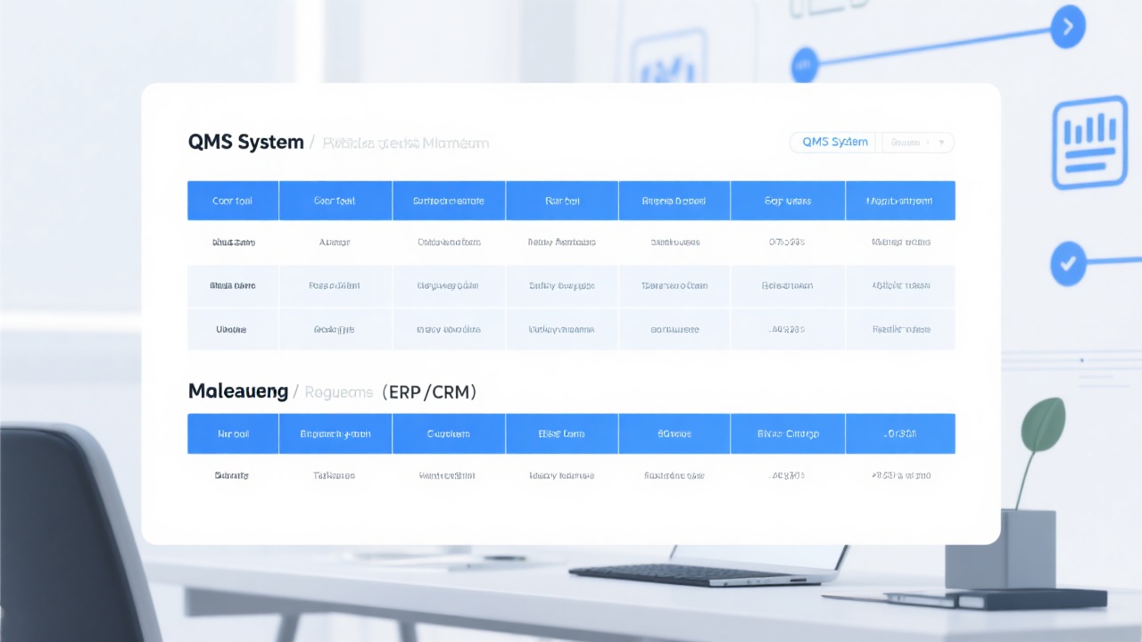 QMS系统与其他管理系统的区别是什么？用表格告诉你差在哪