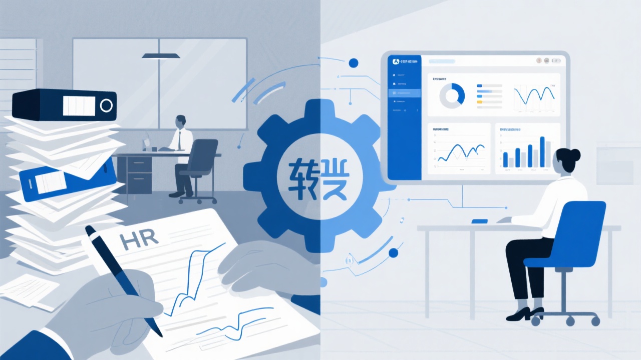 企业人力资源管理软件与传统管理方式的核心区别