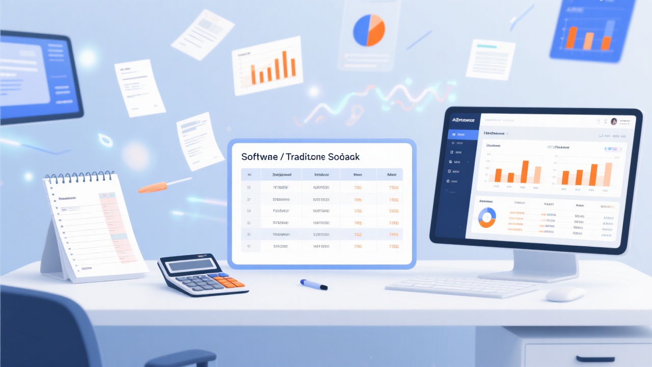 中小企业财务软件与传统记账的区别是什么？用表格告诉你差在哪