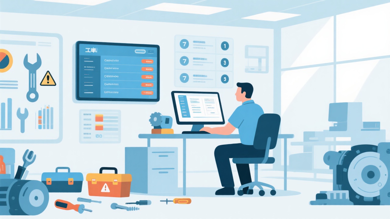 如何高效管理设备故障维修工单？