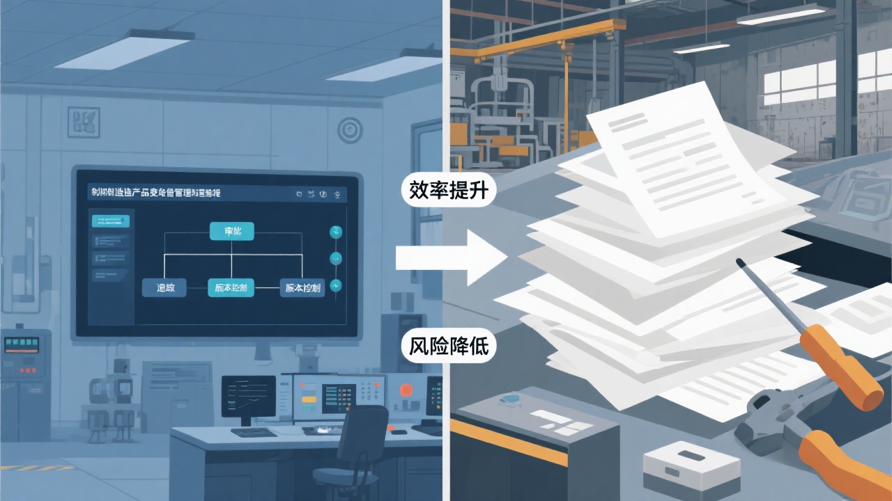 制造业产品变更管理​与传统方法的核心区别