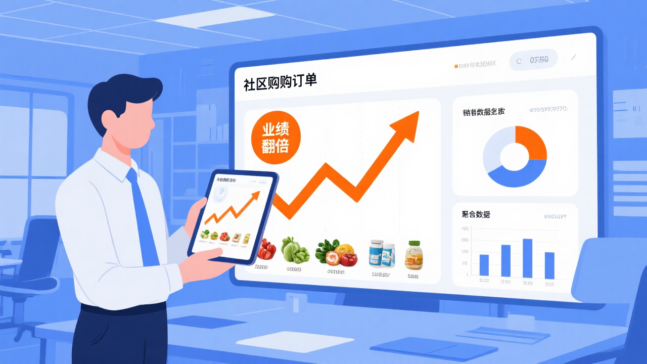 ERP销售神器！如何聚合社区团购，业绩翻倍？