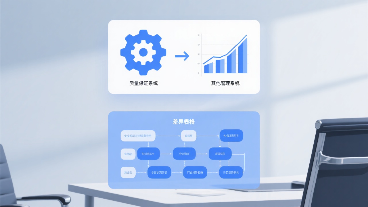质量保证系统与其他管理系统的区别是什么？用表格告诉你差在哪