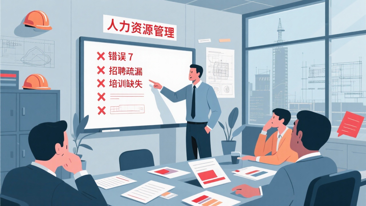 使用建筑行业企业人力资源管理最容易犯的7个错误