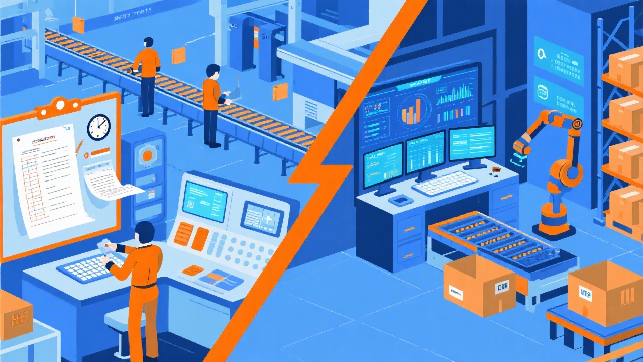 电商行业MES业务管理与传统方法的核心区别