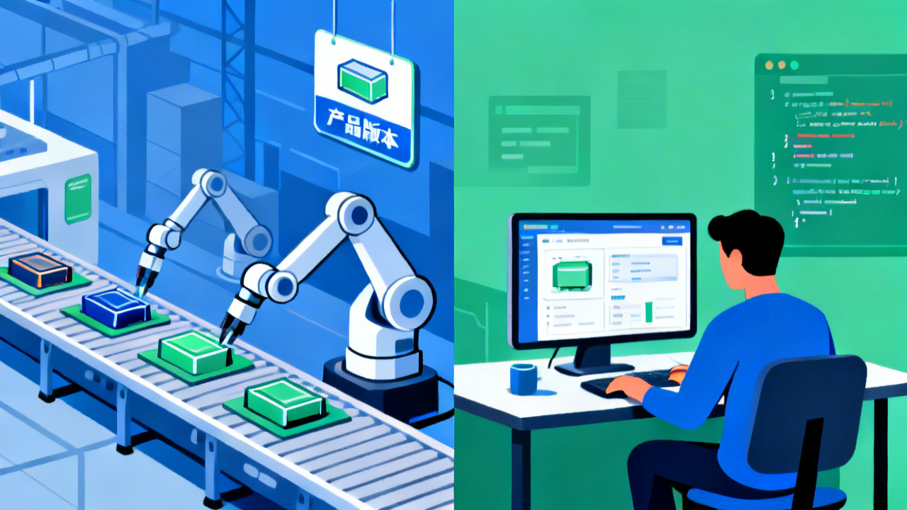 制造业产品版本管理​和传统版本控制的核心区别