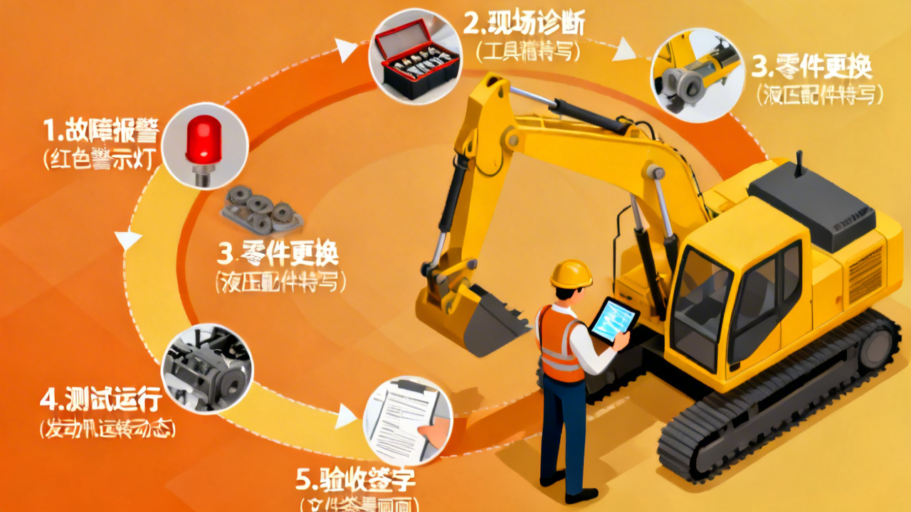 如何开始建筑行业设备故障维修？5步完整操作流程