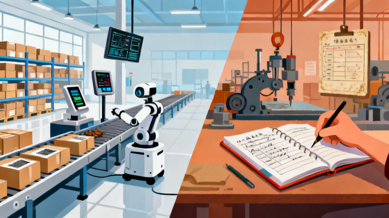 电商行业车间生产管理与传统方法的核心区别