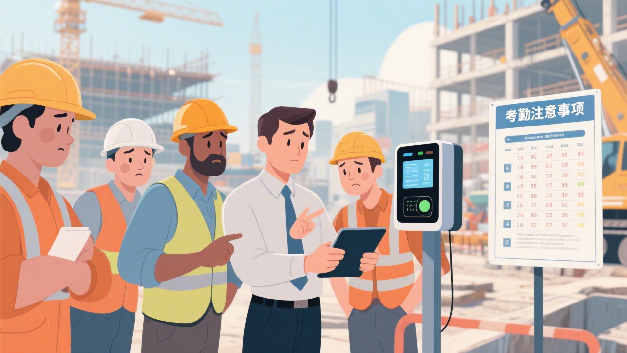 建筑行业员工考勤管理中常见的5大误区及解决方法